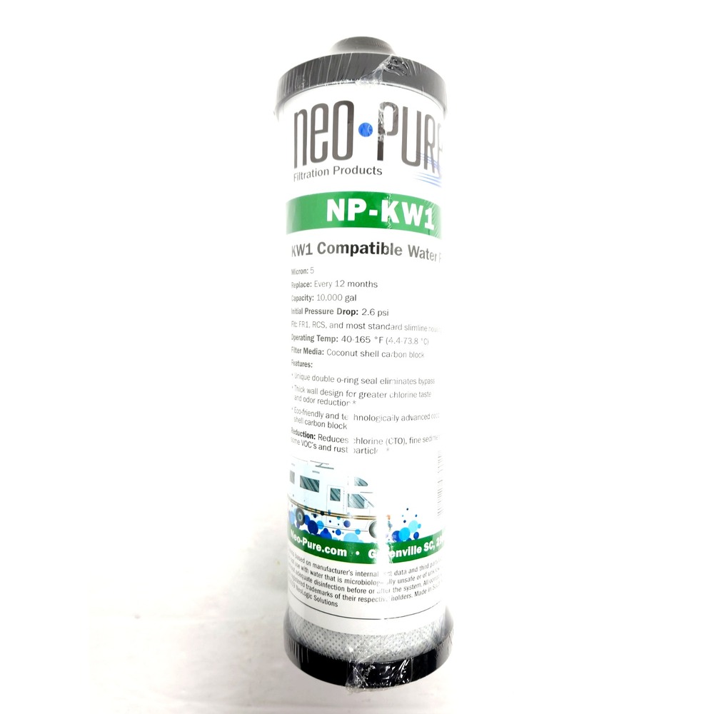 WaterPur™ & Clear Choice™ KW1 Replacement RV Water Filter‎ by Neo-Pure NP-KW1